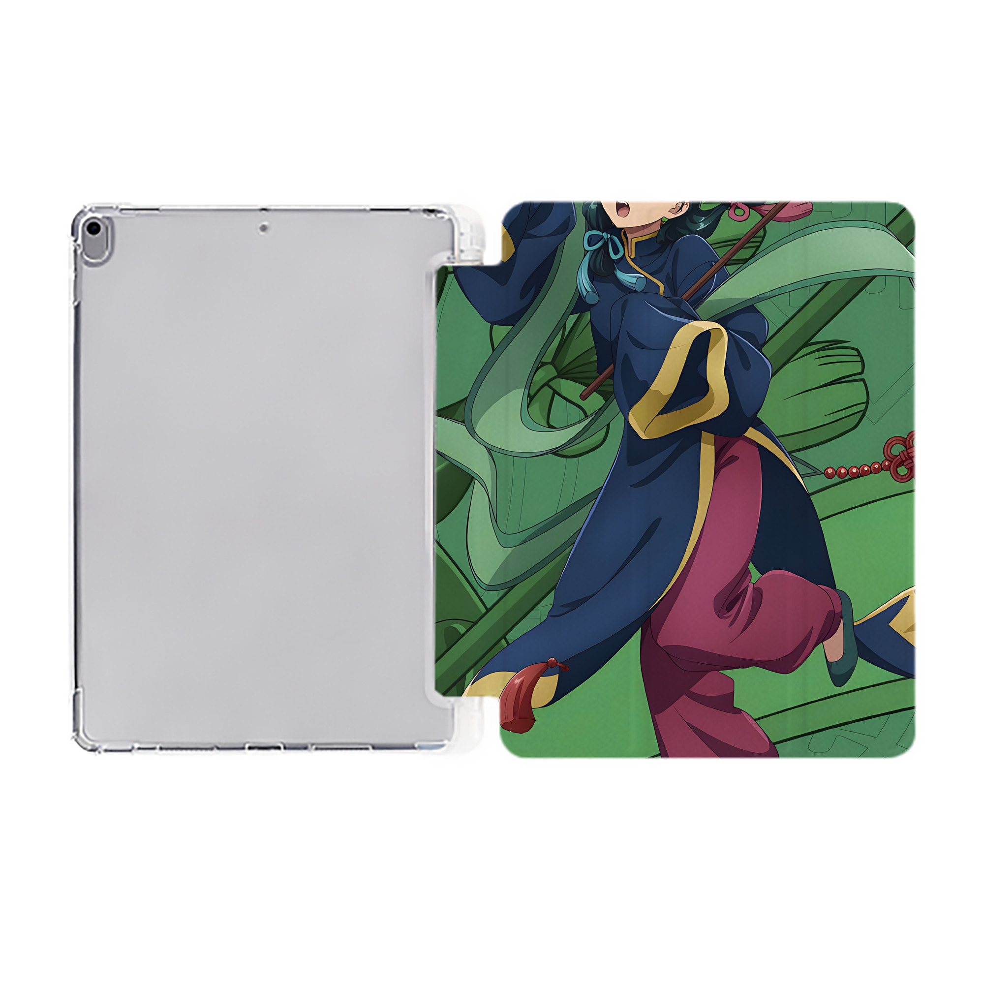 （画像用） 薬屋のひとりごと The Apothecary Diaries IPad ケース ペン収納付き 三つ折りスタンド PUレザー×シリコン 対応機種9.5/10.5/10.9インチ